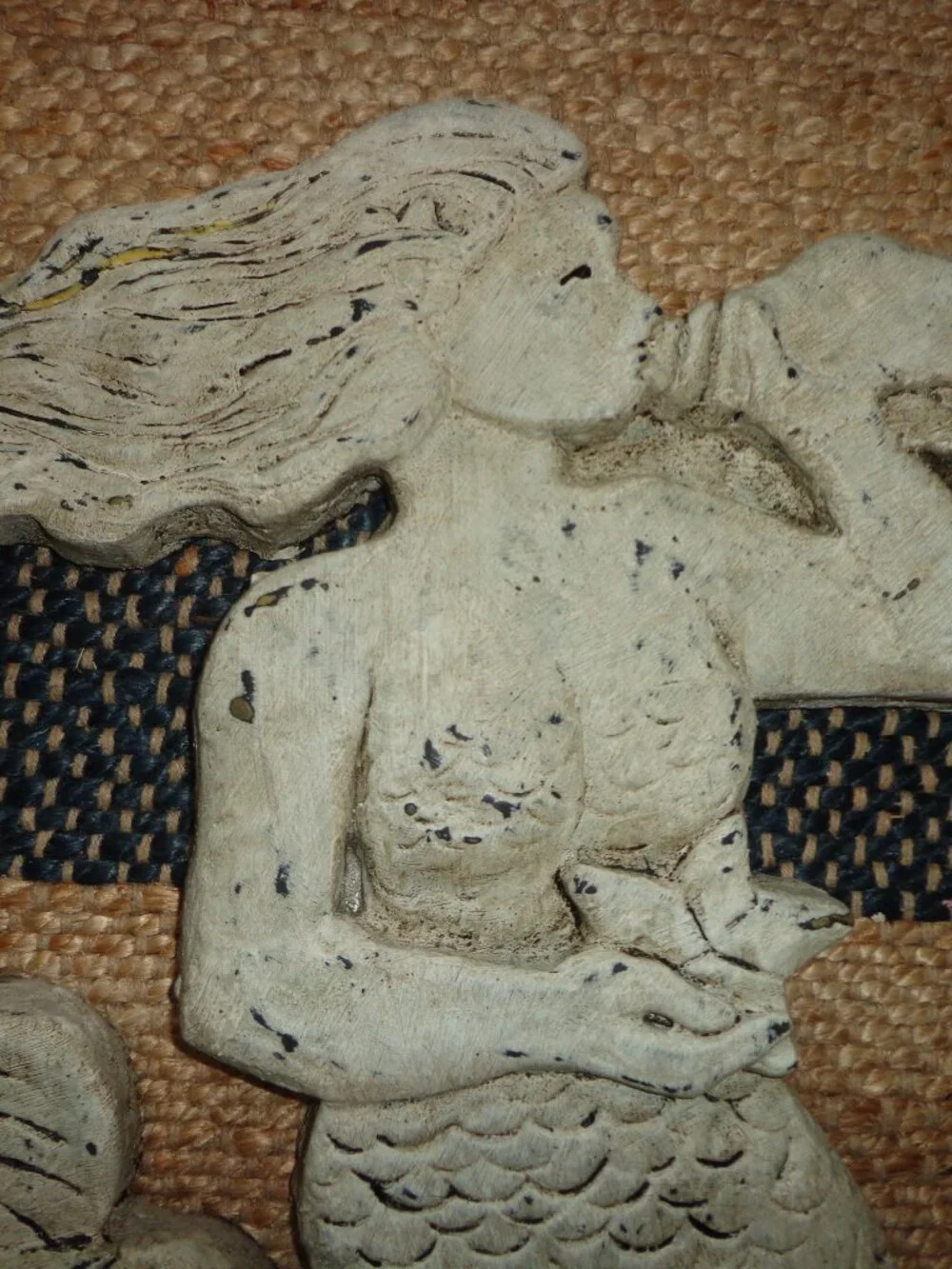 Mermaid Wall Art Foam/Resin Back Hooks Coastal